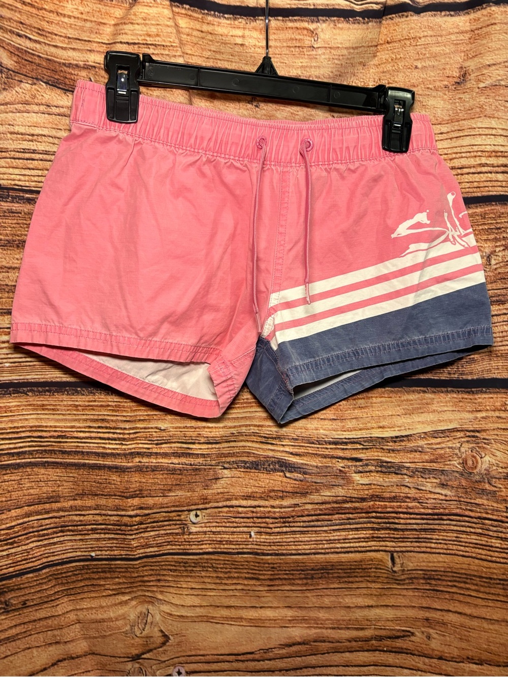 Salt Life Pink and Blue Two-Tone Athletic Shorts